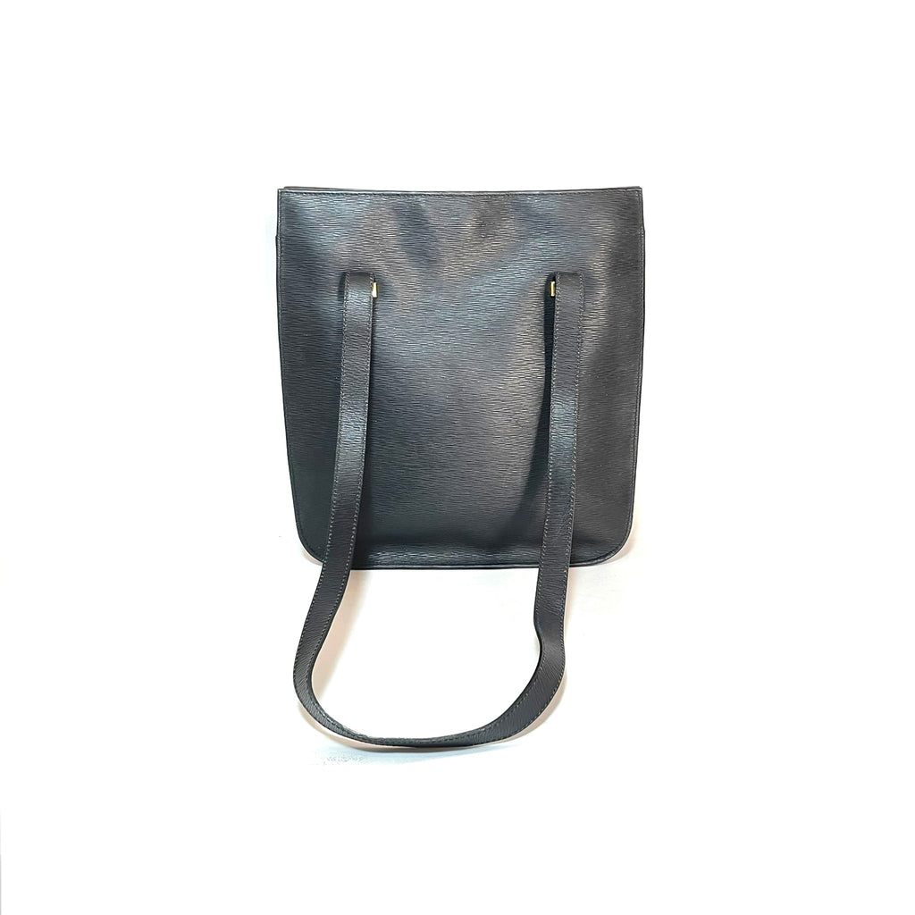 Nina Ricci Black Leather Vintage Shoulder Bag | Pre Loved |
