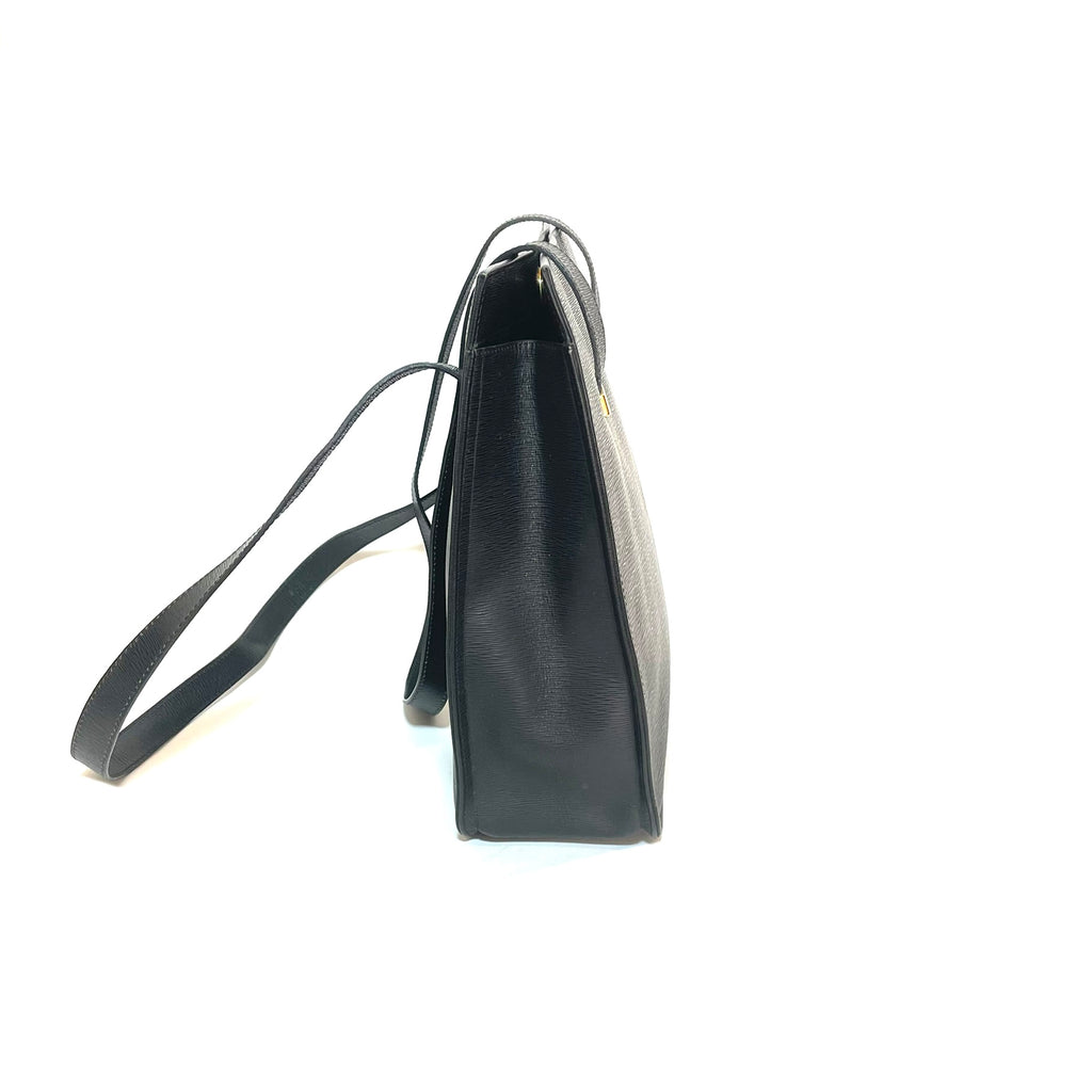 Nina Ricci Black Leather Vintage Shoulder Bag | Pre Loved |