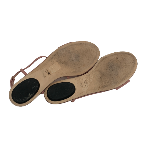 Gucci Pink Leather Horsebit Sandals | Gently Used |