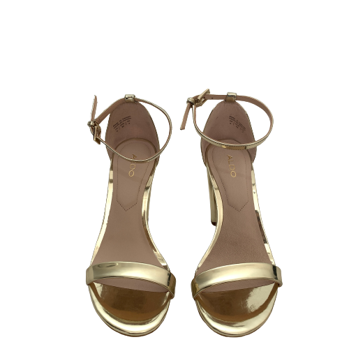 ALDO Gold 'MYLY' Block Heels | Brand New |