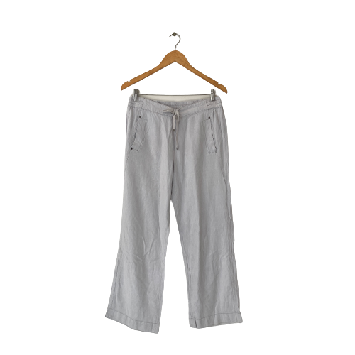 George Light Grey Linen Pants | Pre Loved |