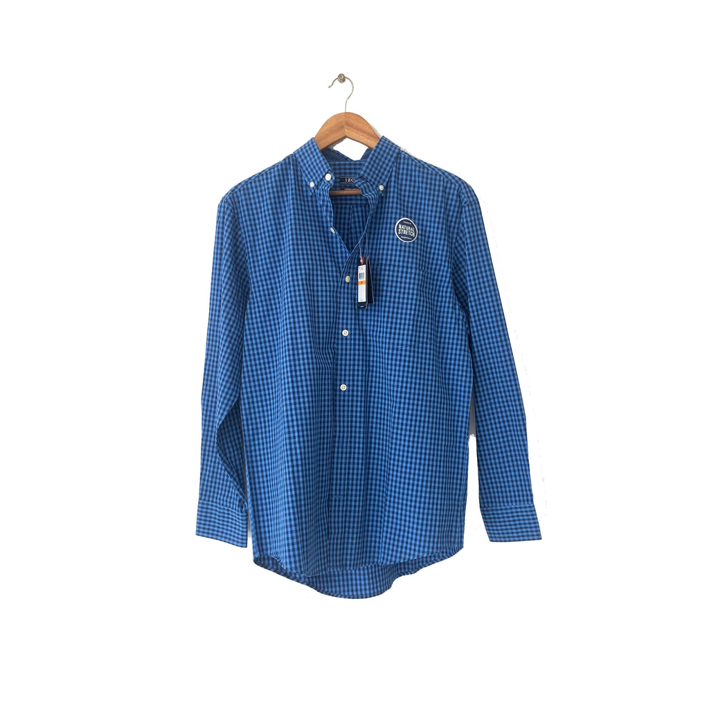 IZOD Men's Blue Checked Shirt | Brand New |