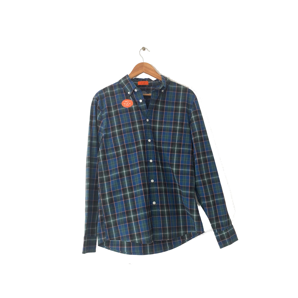 St. John's Blue Flannel Checked Shirt | Brand New |