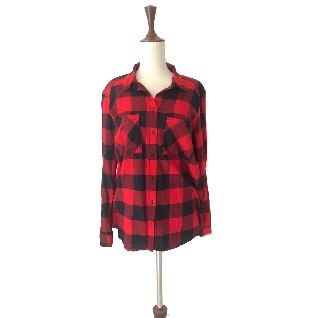 H&M Red & Black Checked Shirt | Brand New |