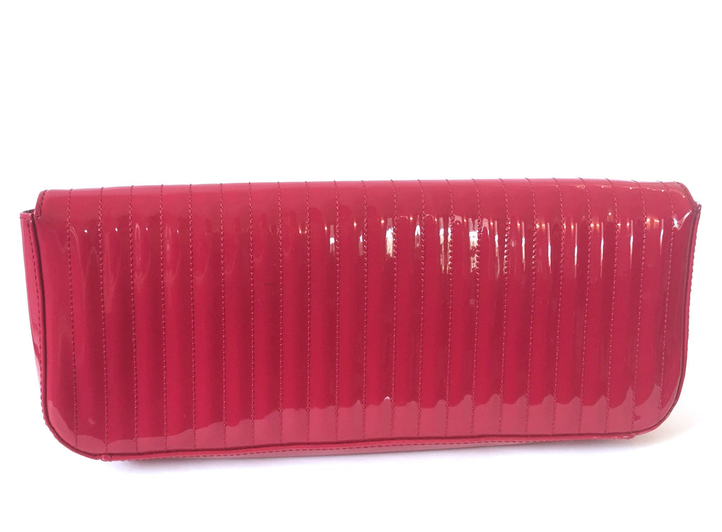 Ted Baker Red Patent Leather Clutch | Gently Used |