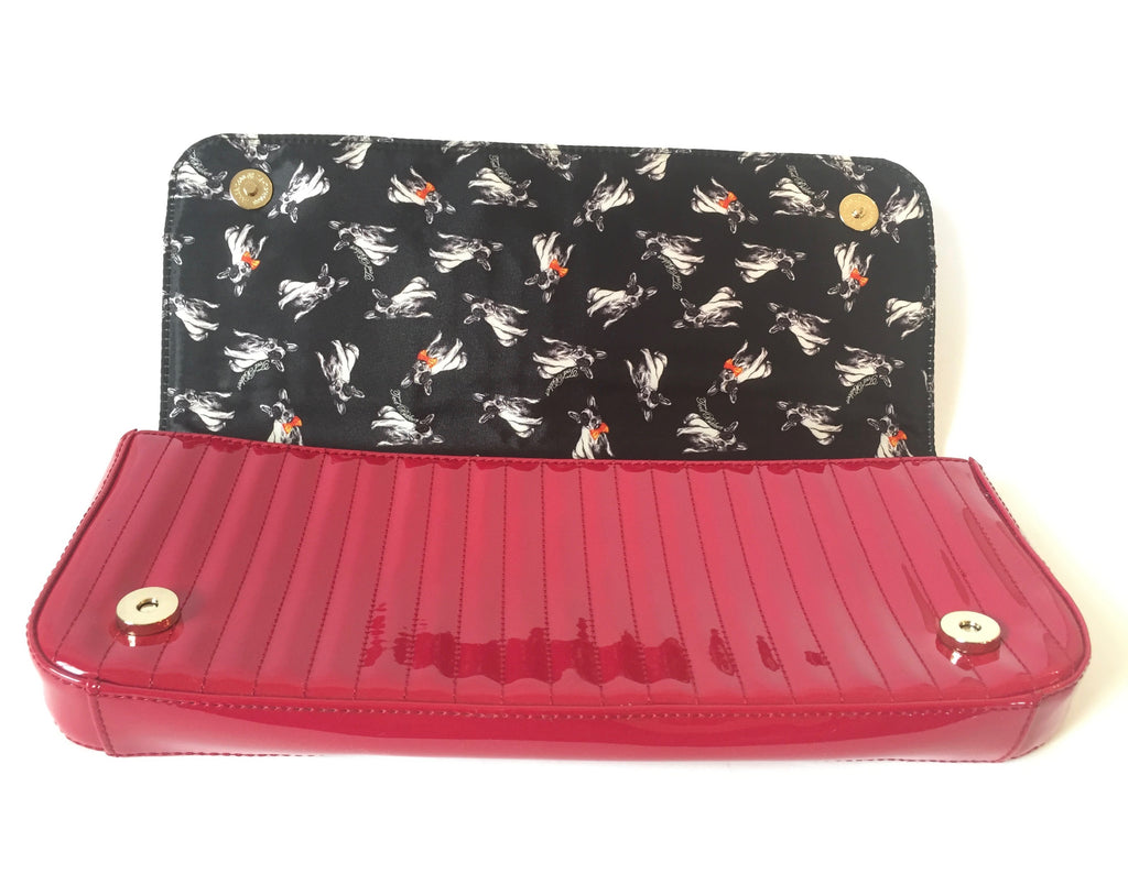 Ted Baker Red Patent Leather Clutch | Gently Used |