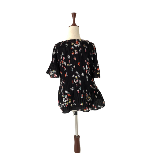 Ann Taylor Black Printed Blouse | Like New |