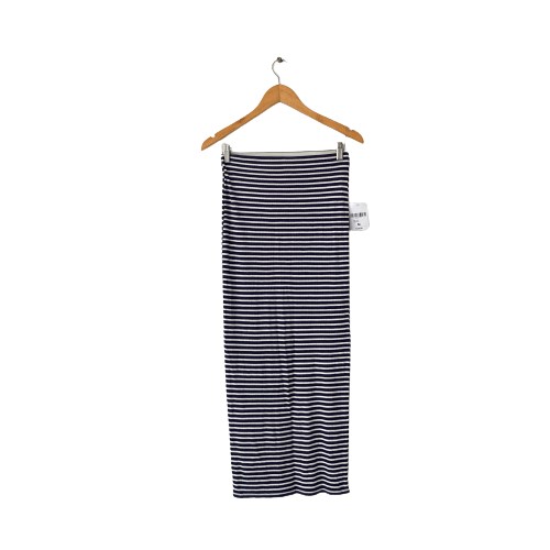 Forever 21 Blue & White Striped Knit Skirt | Brand New |