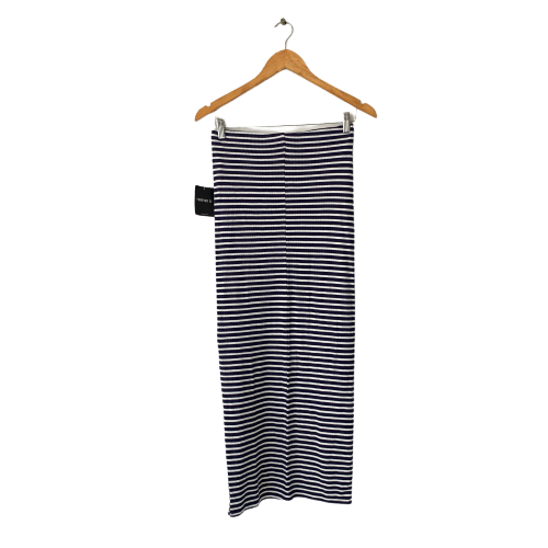 Forever 21 Blue & White Striped Knit Skirt | Brand New |