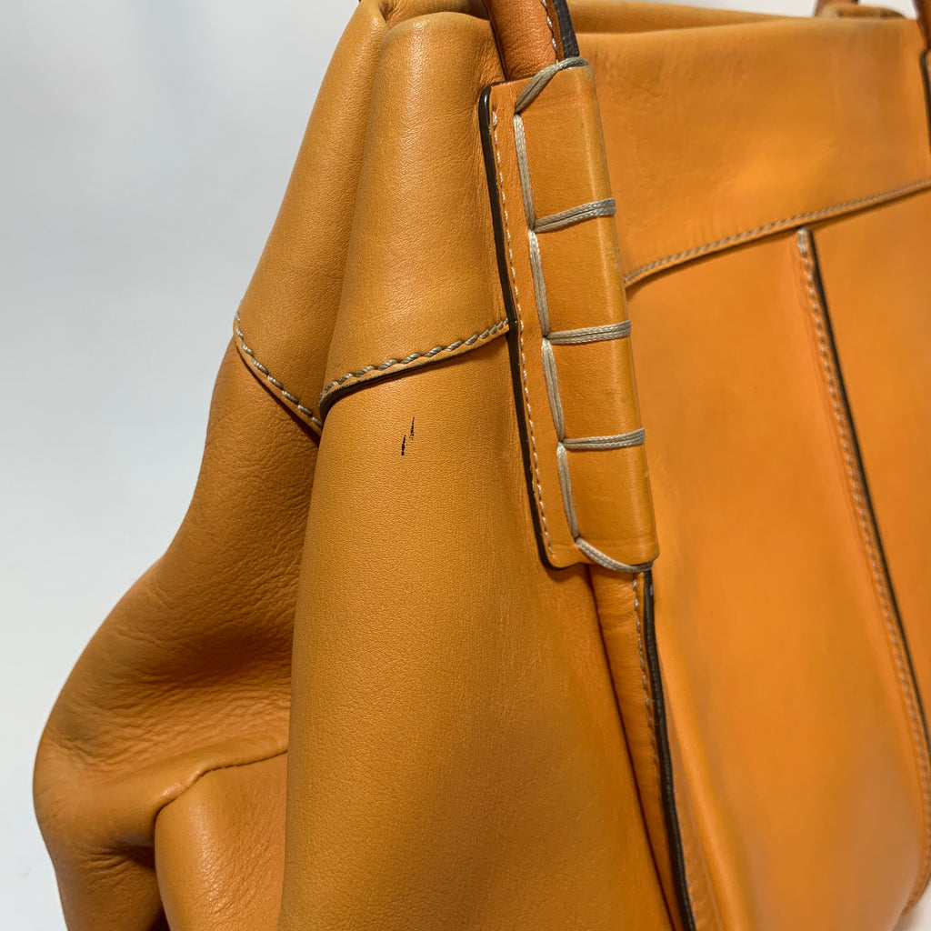Tod's Mustard Leather Shoulder Bag | Pre Loved |
