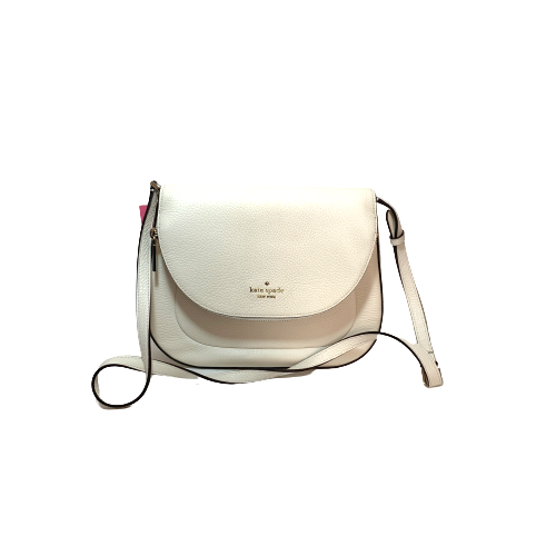 Kate Spade Cream Leather 'Leila' Medium Flap Shoulder Bag | Brand New |