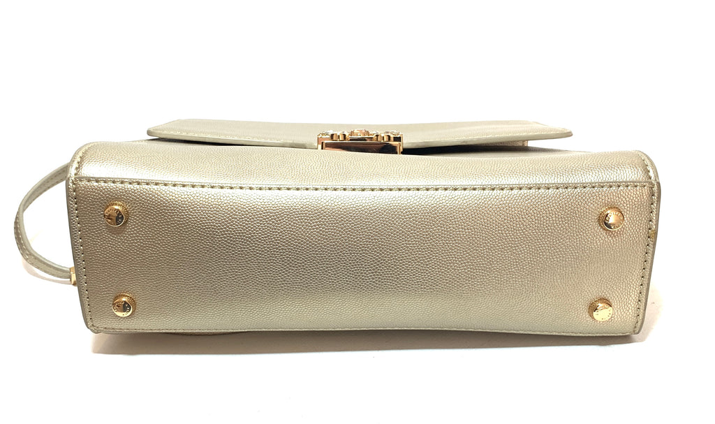 Charles and Keith Gold Rhinestone Satchel | Like New |