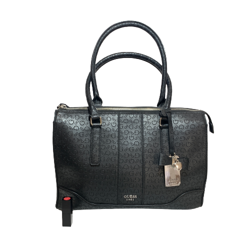 Guess Black Monogram Shoulder Bag | Like New |
