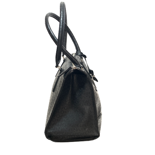 Guess Black Monogram Shoulder Bag | Like New |