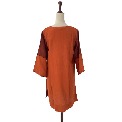 Miraka By Misha Lakhani 'Ziggi' Rust Kurti | Brand New |