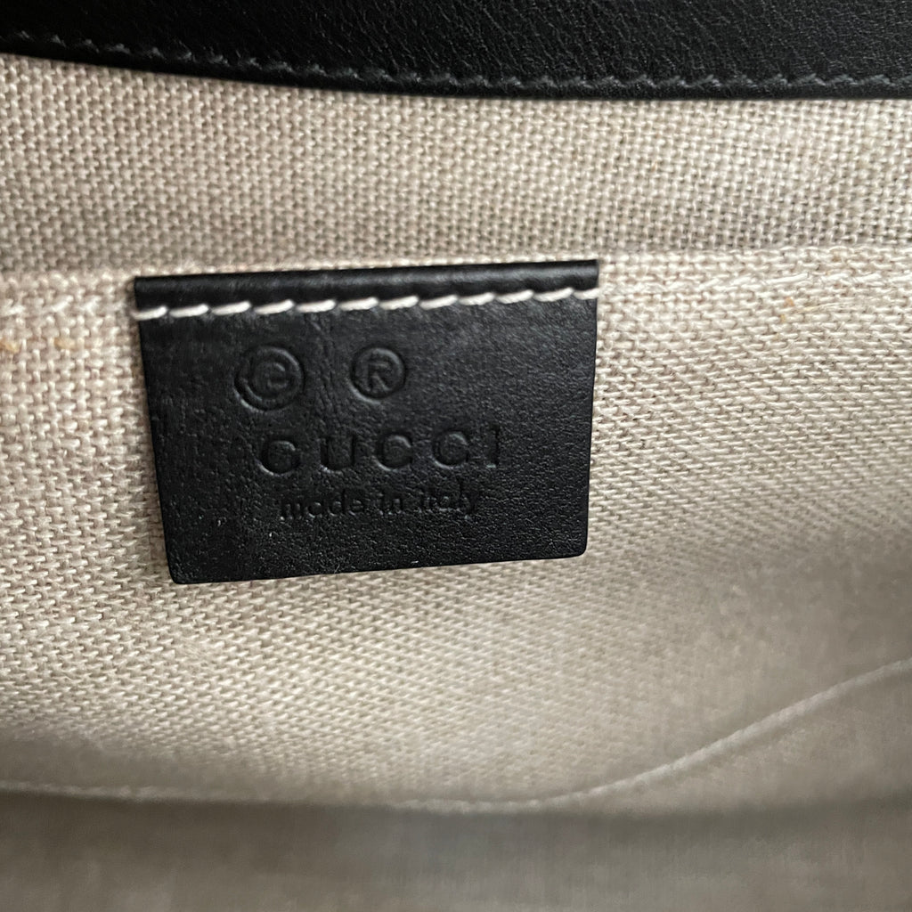 Gucci Black Leather Emily Medium Shoulder Bag | Gently Used |
