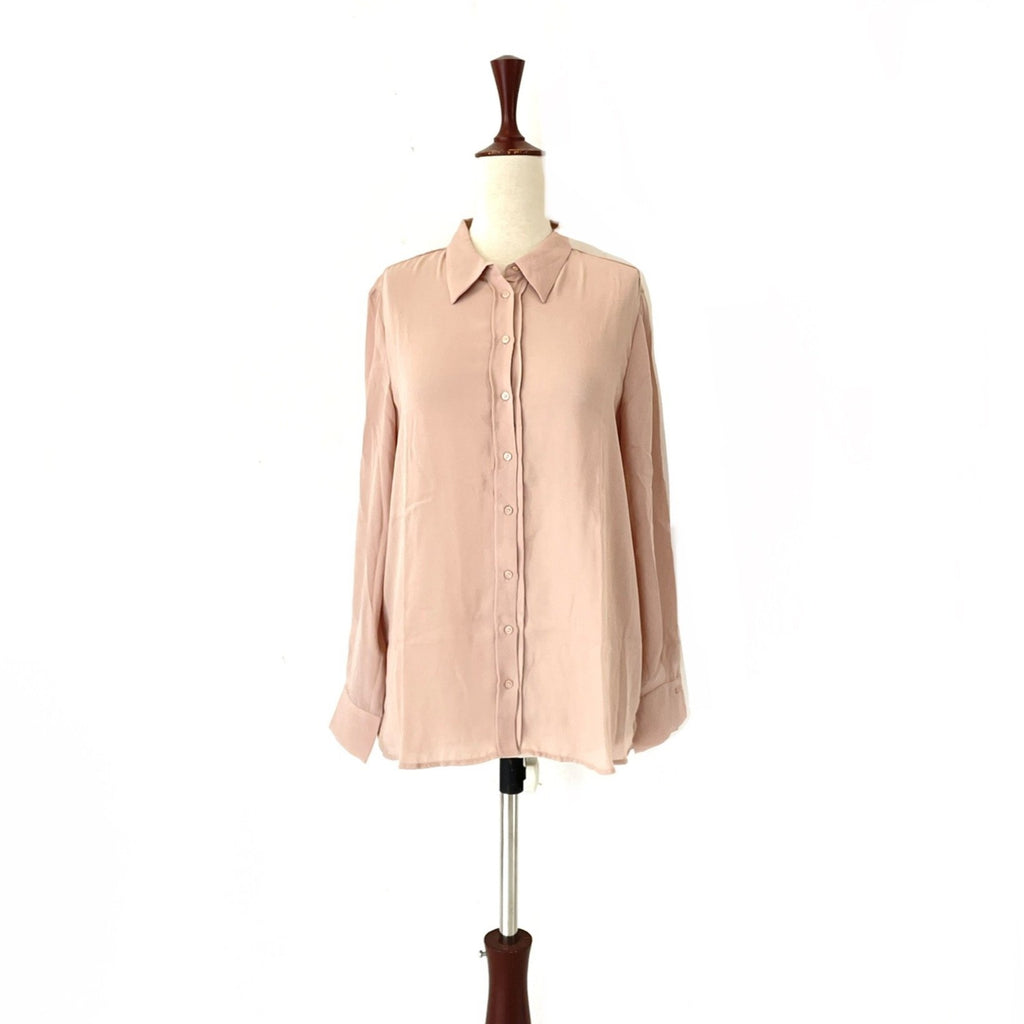 Mango Blush Pink Collared Shirt | Brand New |