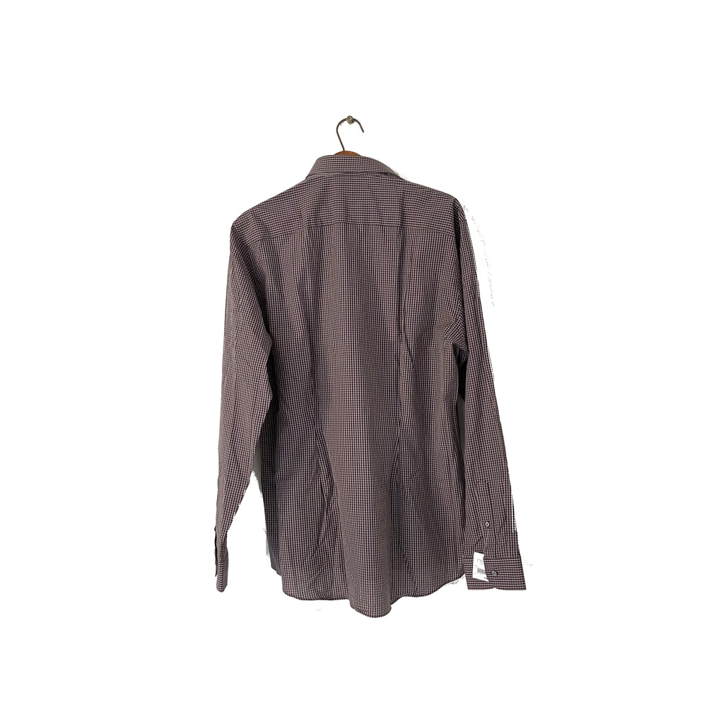 NEXT Men's Checked Blue & Beige Cotton Shirt | Brand New |