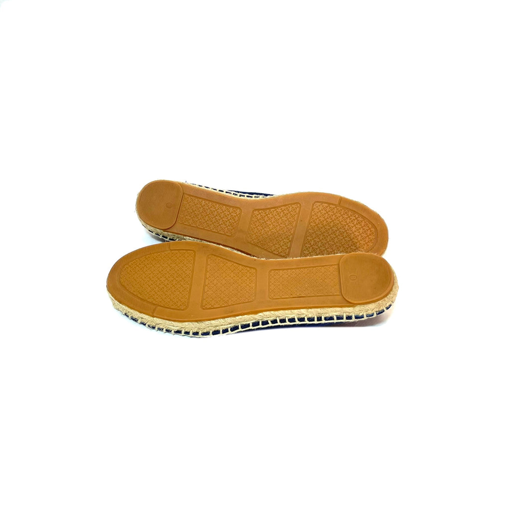 Tory Burch Navy Anchor Espadrilles | Gently Used |