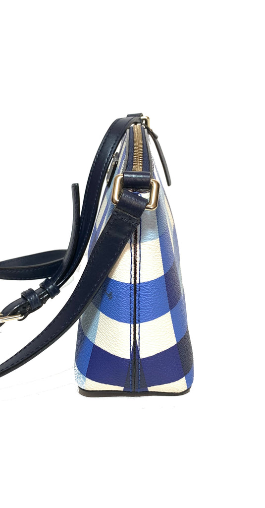 Kate Spade Grove Street Millie Blue Gingham Cross Body Bag | Pre Loved |
