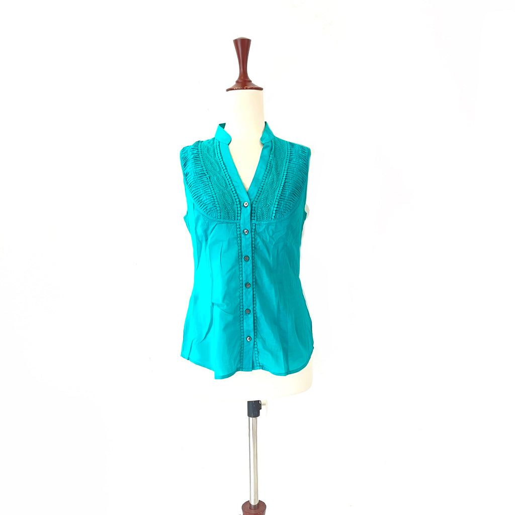 Express Design Studio Teal Sleeveless Top | Gently Used |