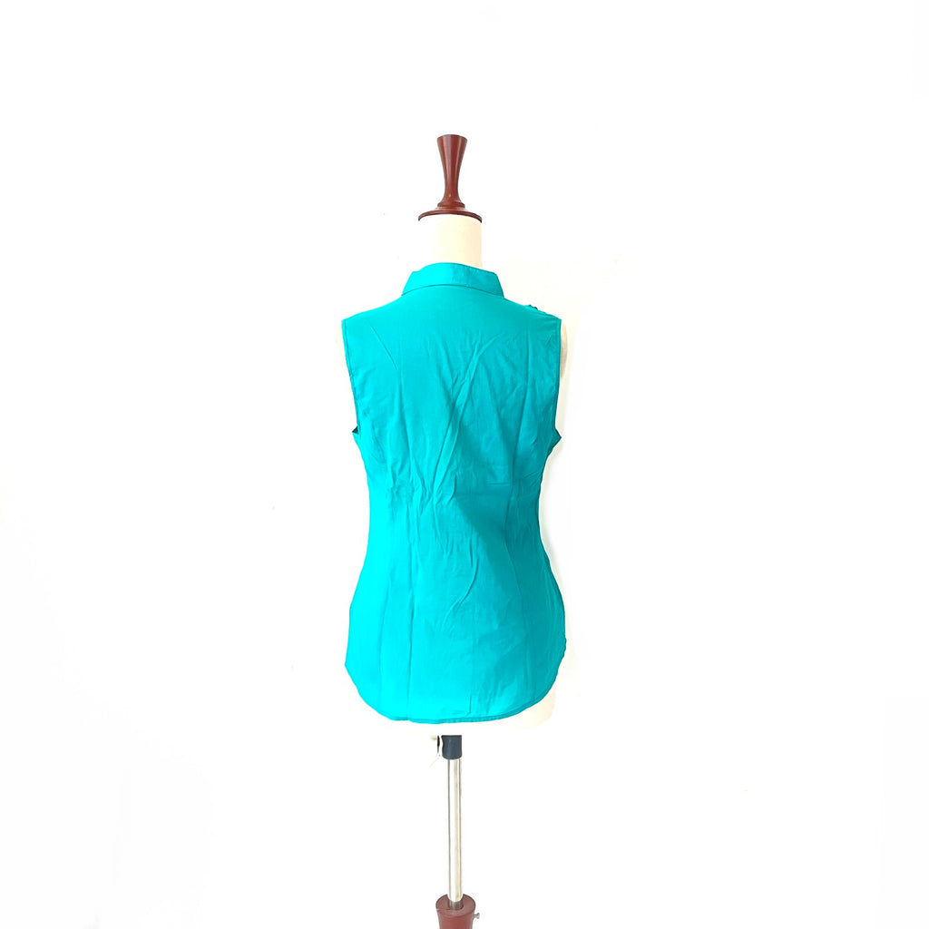 Express Design Studio Teal Sleeveless Top | Gently Used |