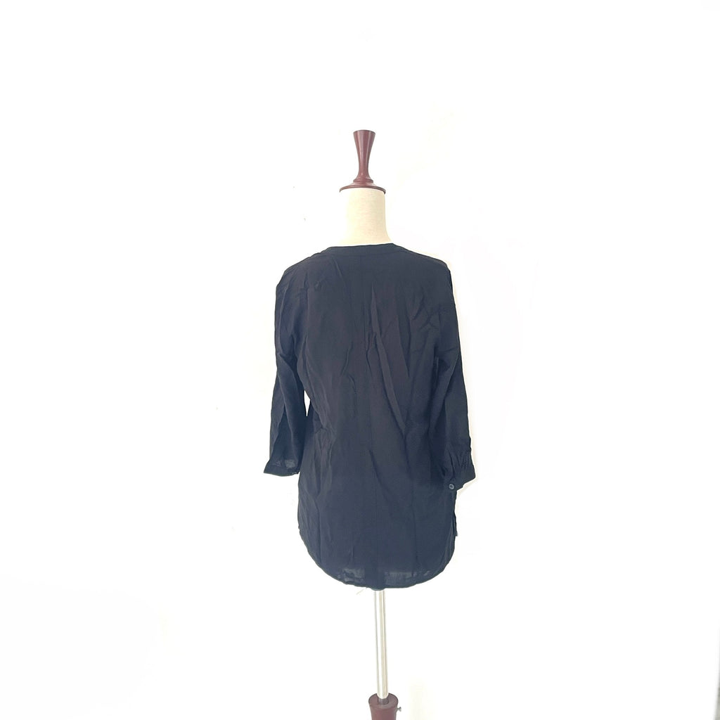 Forever 21 Black Pleated Top | Pre Loved |