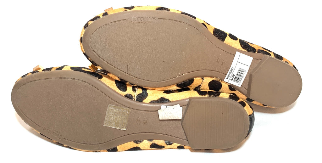 DUNE Cheetah Print 'Hero' Ballet Flats | Brand New |
