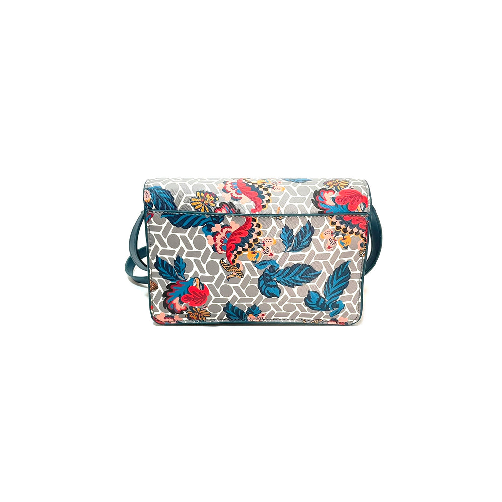 Anne Klein Blue & Grey Printed Cross-Body Bag | Gently Used |