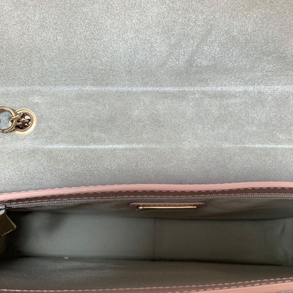 Furla Blush Pink Leather Shoulder Bag | Pre Loved |