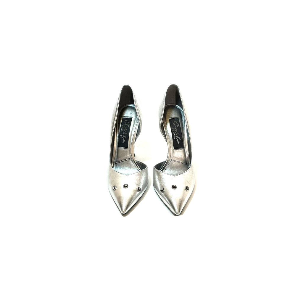 Charles & Keith Silver Pointed Pumps | Gently Used | | Secret Stash