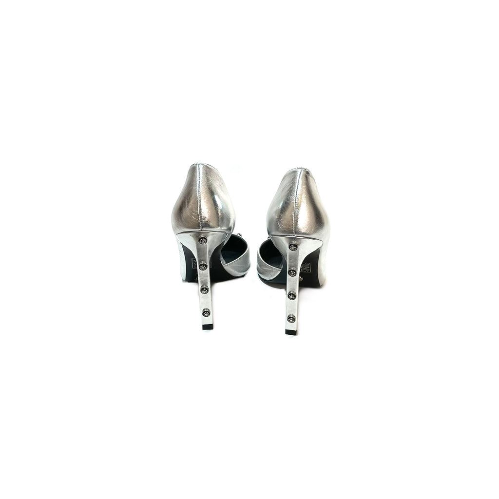 Charles & Keith Silver Pointed Pumps | Gently Used |