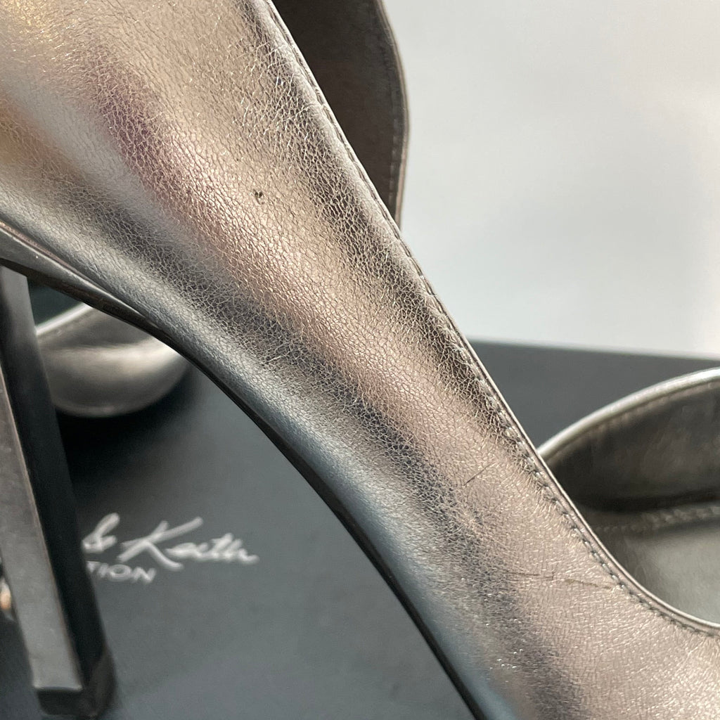 Charles & Keith Silver Pointed Pumps | Gently Used |