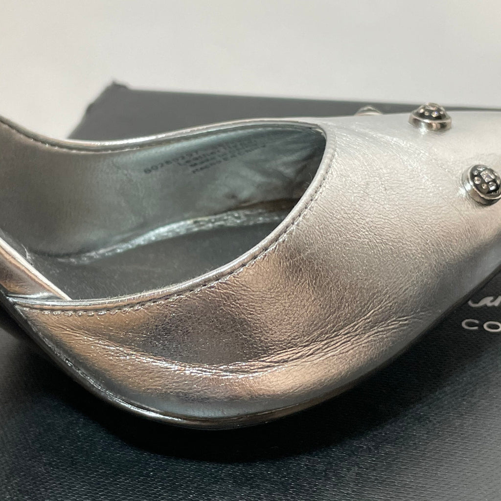 Charles & Keith Silver Pointed Pumps | Gently Used |