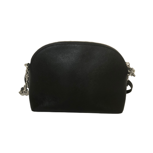 Michael Kors Black Leather Dome Crossbody Bag | Pre Loved |
