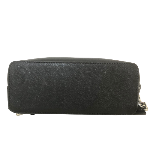 Michael Kors Black Leather Dome Crossbody Bag | Pre Loved |