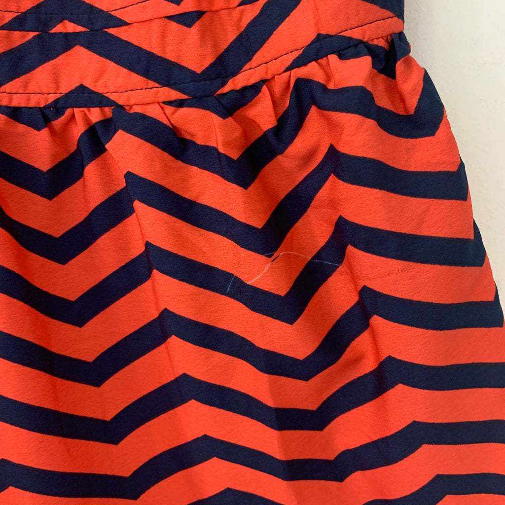 Dressberry Orange & Blue Dress | Gently Used |