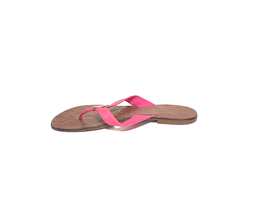 Tory Burch Pink Leather Thora Sandals | Pre Loved |