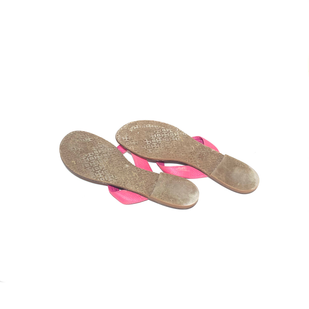 Tory Burch Pink Leather Thora Sandals | Pre Loved |