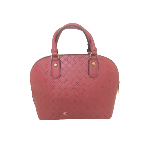 Carpisa Deep Pink Diamond Patterned Tote | Brand New |