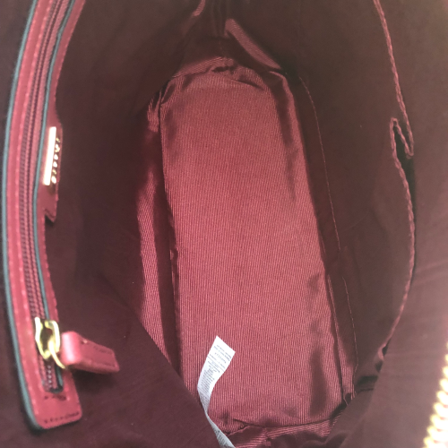 Carpisa Deep Pink Diamond Patterned Tote | Brand New |