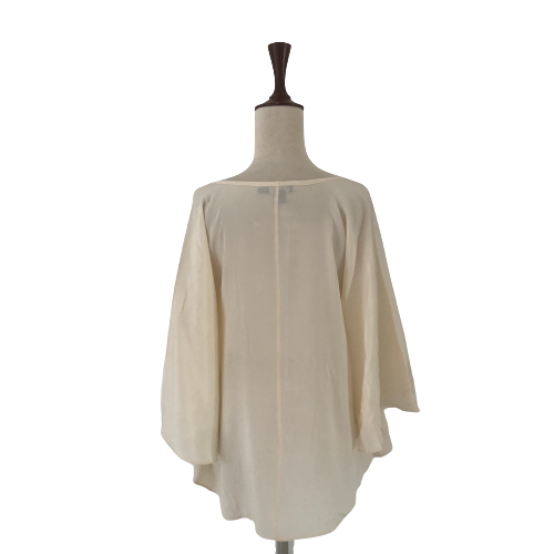 DKNY Beige Silk Blouse | Pre Loved |