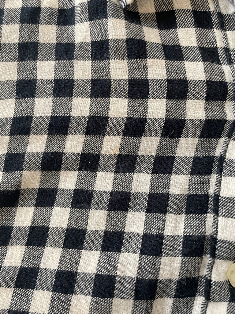 Forever 21 Black and White Checked Flannel Shirt | Pre Loved |
