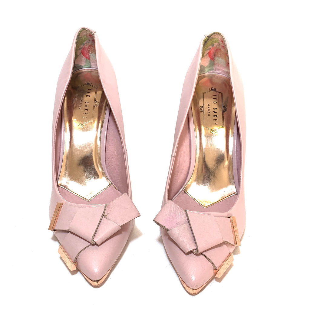 Ted Baker Pink Leather Pointed Pumps | Pre Loved |