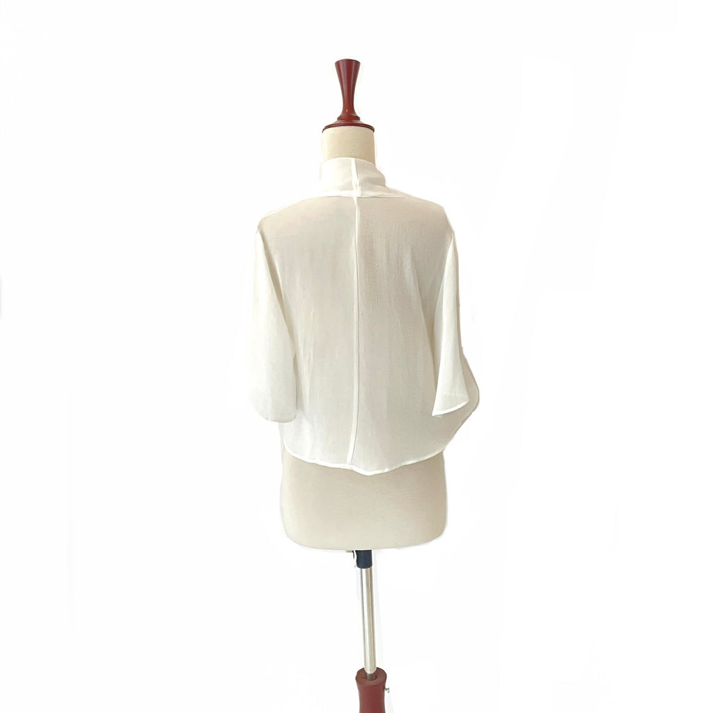 Forever 21 White Sheer Knot Top | Gently Used |