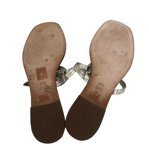 Tory Burch Metallic 'Mini Miller' Thong Sandals | Pre Loved |