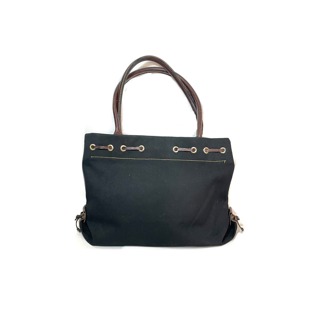Dooney & Burke Black Canvas Shoulder Bag | Pre Loved |