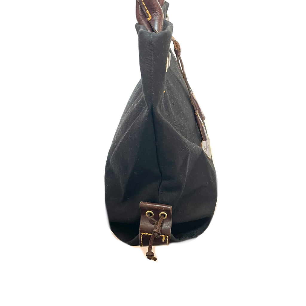 Dooney & Burke Black Canvas Shoulder Bag | Pre Loved |