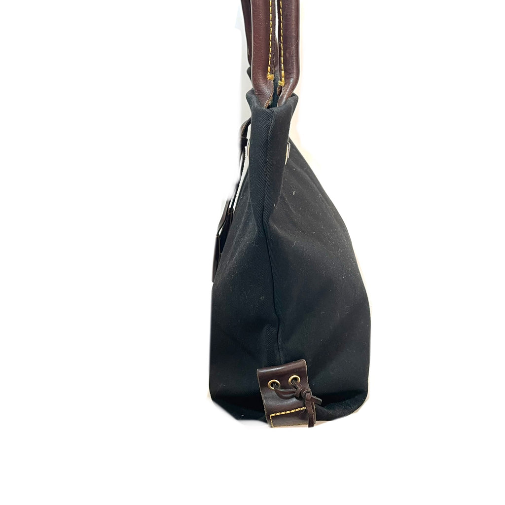 Dooney & Burke Black Canvas Shoulder Bag | Pre Loved |