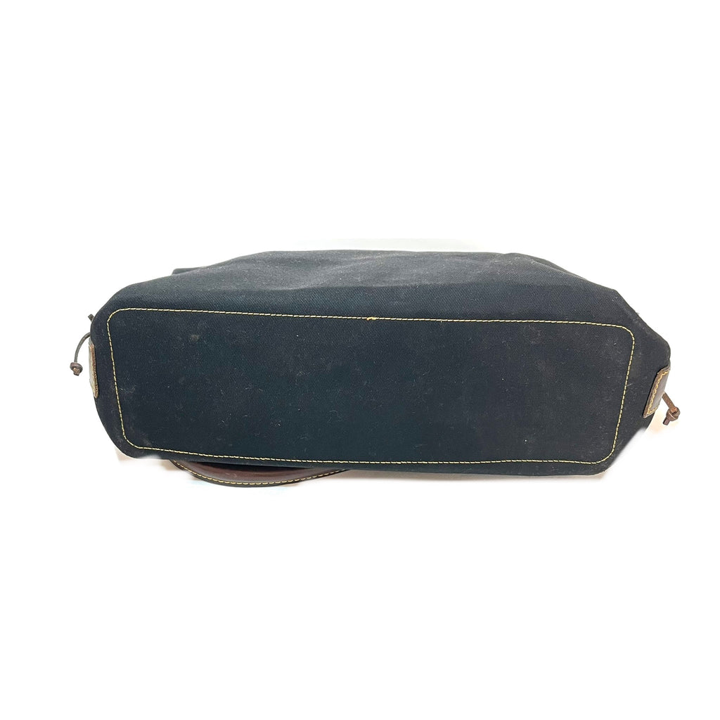 Dooney & Burke Black Canvas Shoulder Bag | Pre Loved |